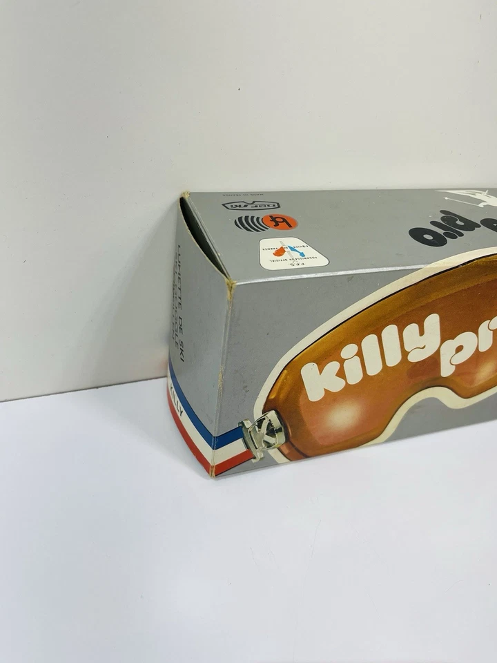 Винтажные лыжные очки Jean Claude KILLY PRO в желтой оправе с янтарными линзами сделано во Франции - Изображение 3 из 4