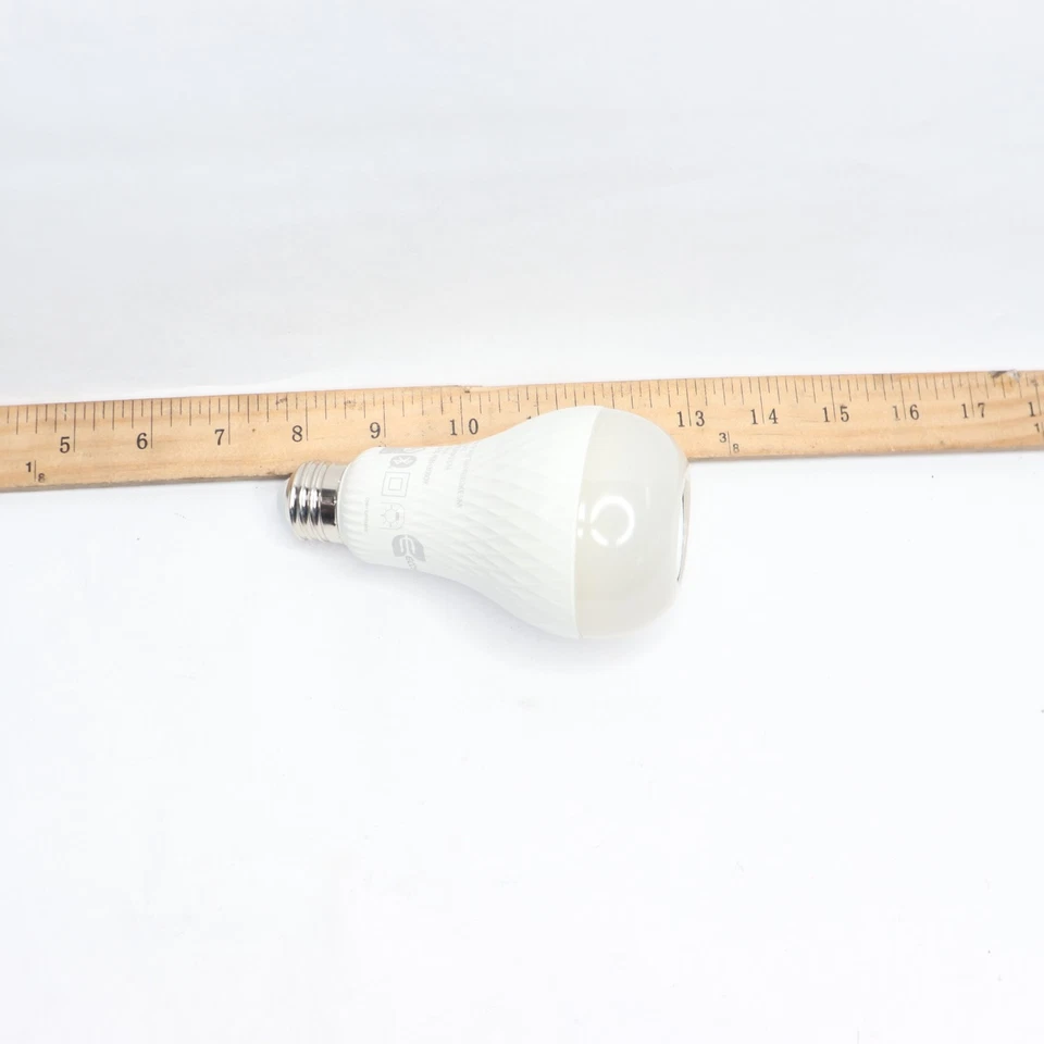 EcoSmart A21 Bluetooth Speaker Colored Plus E26 Medium LED Light Bulb -No Remote - Image 3 of 4