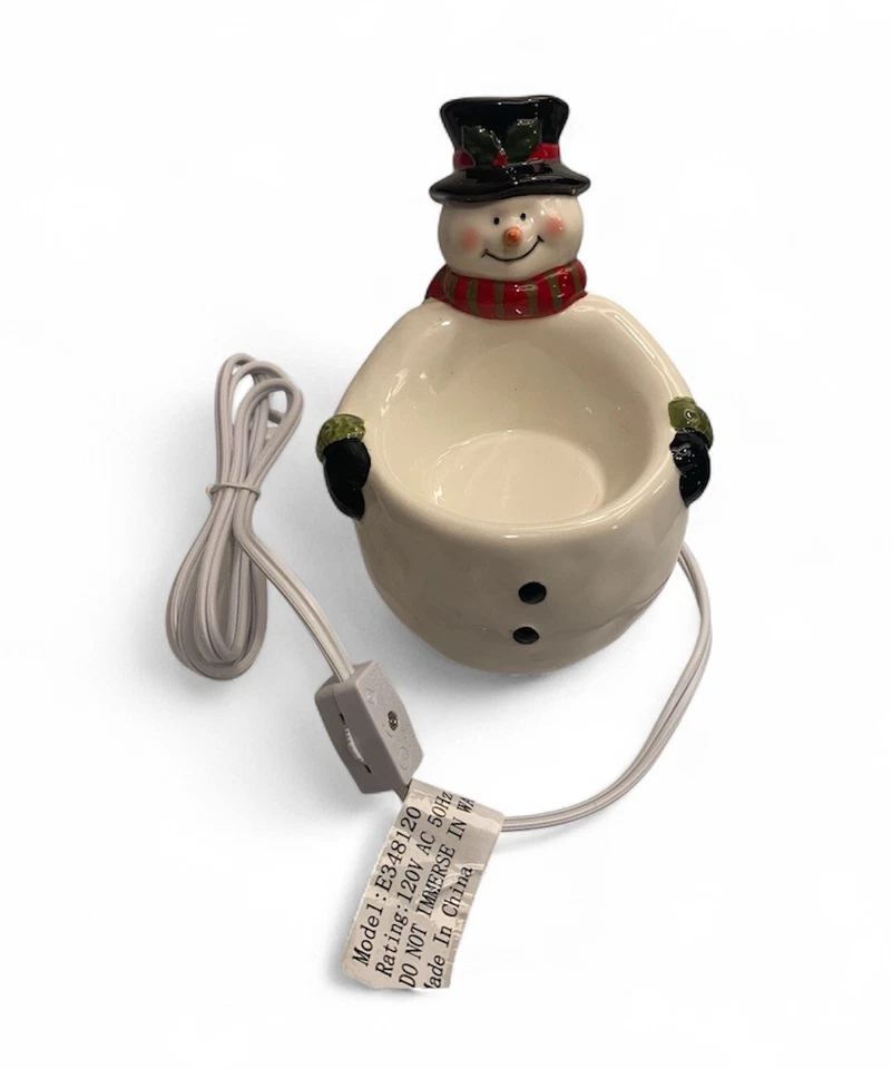 YANKEE СВЕЧА СНЕГОВИК ЭЛЕКТРИЧЕСКИЙ ТЕРПКИЙ ПОДОГРЕВАТЕЛЬ ВОСК ПЛАВИЛЬНАЯ ЛАМПА ТАК МИЛО! ПЛАВИТСЯ ВОСК - Изображение 3 из 4