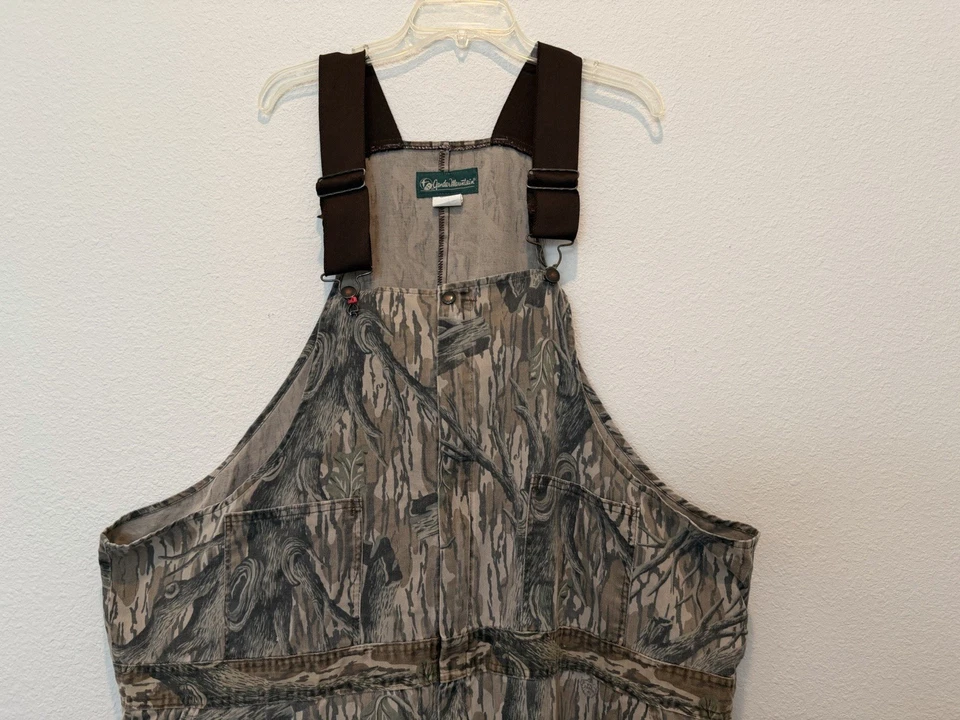 Mono con tirantes de caza de roble musgo vintage para hombre 4XL árbol camuflaje Gander Mountain EE. UU. Foto 2 de 4