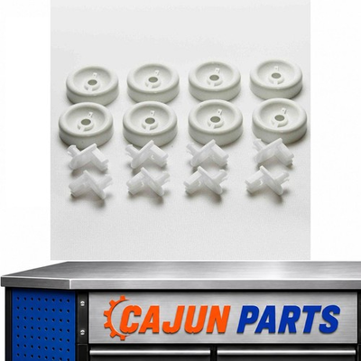 #ad GSC8430SW128 For GE Dishwasher Lower Rack Roller Wheel Set of 8 Part # Model $16.97