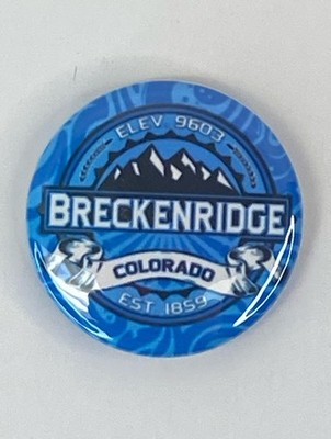 Breckenridge Colorado Ski / Snowboard Souvenir Refrigerator Magnet 1.25 