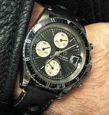 VINTAGE 1980 Tudor Oysterdate Big Block Black 40mm 94210 Chronograph (94200)