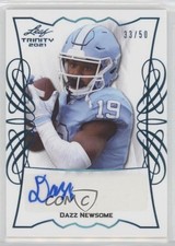 2021 Leaf Trinity Portraits Platinum Spectrum 33/50 Dazz Newsome Auto 2a9