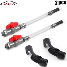 2PCS Deluxe Racing Fuel Jug Filler Hose With Shutoff Valve