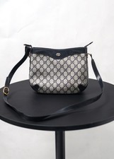 Gucci Vintage PVC Shoulder Messenger Bag Crossbody