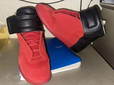 Maison Margiela Future Rare Sneakers Red &Black Suede Men's Size 12 EU 45 