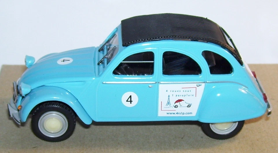 NOREV HACHETTE #138 CITROEN 2CV 6 4 roues sous 1 parapluie 1975 1/43 blister BOX - Photo 1/1