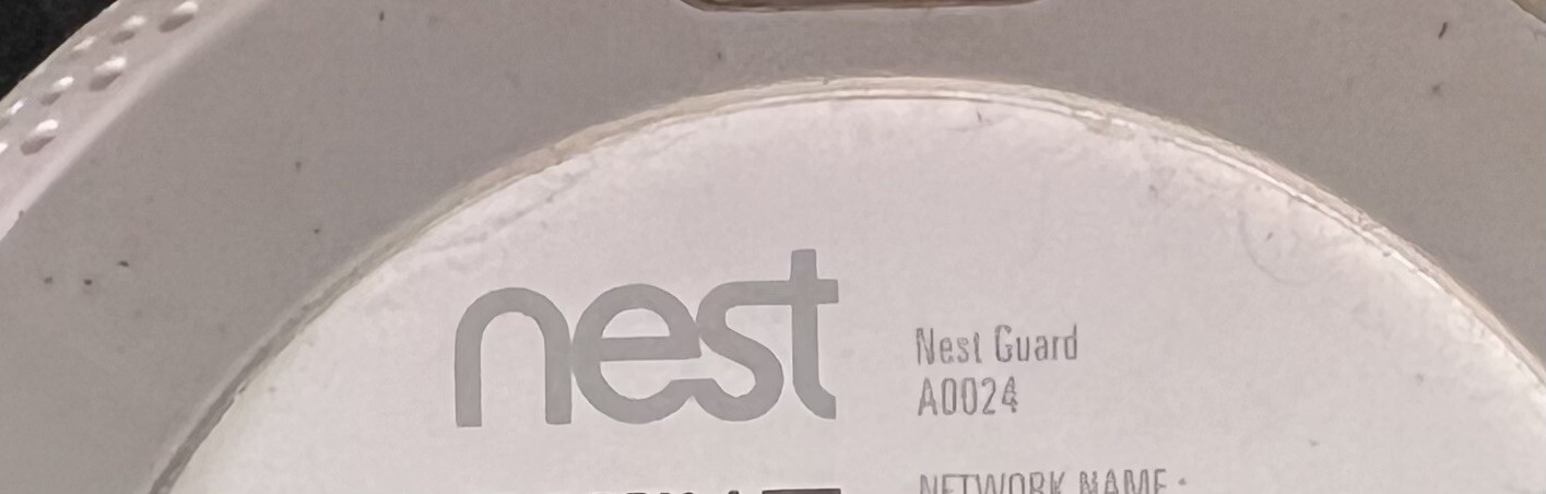 Google Home Security Nest Guard A0024 w/Power Adapter & 2 Sensors