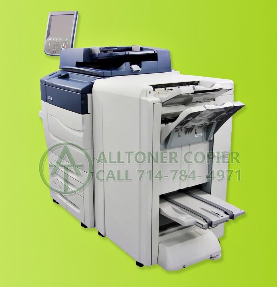 Xerox Color C60 Printer Staple Hole Punch Booklet Maker Bustled