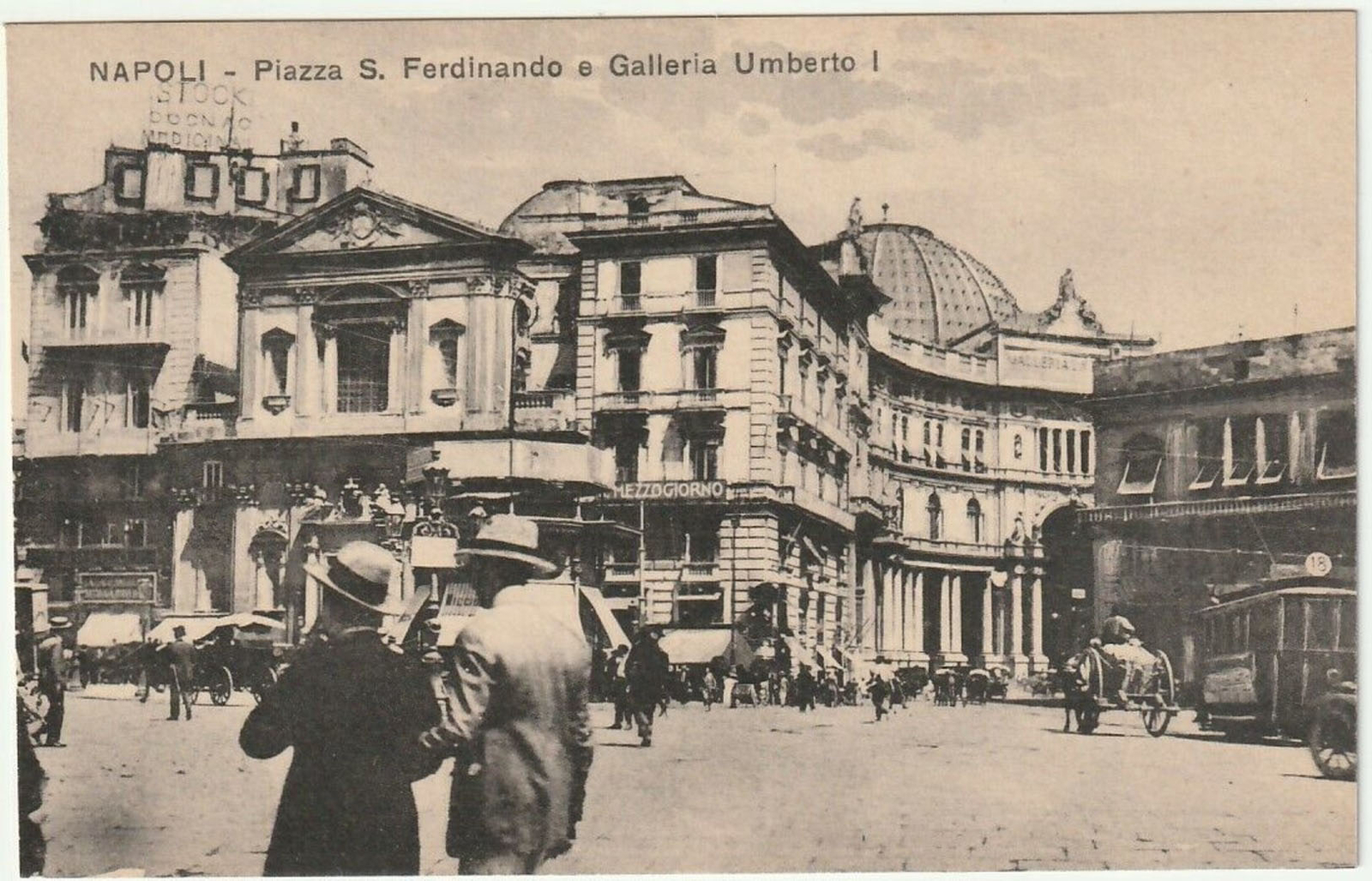 NAPOLI - PIAZZA S. FERDINANDO E GALLERIA UMBERTO I -40168-