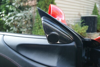 Ferrari 360 Carbon Faser Hochtöner Bezüge 1x1 Glänzend