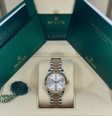 Unworn Rolex Datejust 31mm, Silver Diamond, Jubilee, 278273, dated 2025
