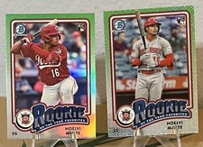 2024 Bowman Chrome NOELVI MARTE (RC) Mojo Refractor + base ROYF Reds   