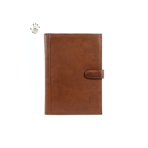 Porte-documents En Cuir Végétal FIONA BRUN - Fermeture Magnétique - Neuf Avec étiquette
