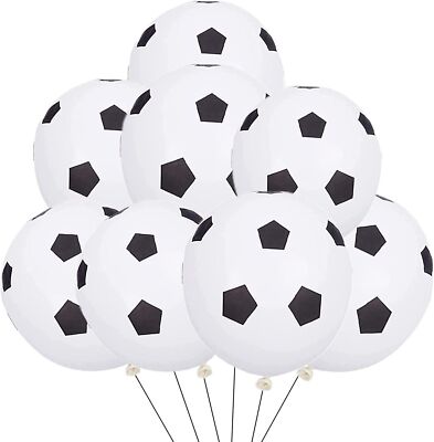 50 Fußball Luftballons 12'' Fußball bedruckt Match Party Latex Geburtstag Liga PARTY