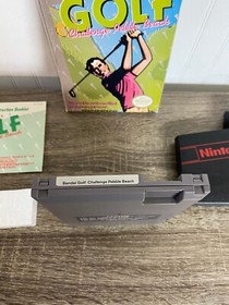 Bandai Golf Challenge Pebble Beach NES Nintendo Complete In Box CIB! Tested!