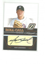 2005 ZENITH ROLL CALL AUTOGRAPHS #4 MATT LINDSTROM