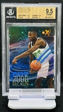1996-97 Skybox E-X2000 Ray Allen Star Date 2000 Rookie RC #2 BGS 9.5 Bucks