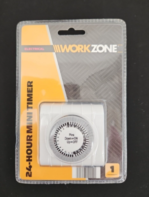 #ad #ad Work Zone 24 Hour Mini Outlet Timer Model 664015 NEW $4.99