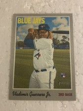2019 Topps Heritage High Number Vladimir Guerrero Jr RC Rookie Cloth Sticker🔥⚾️