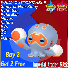 Pokémon Sword and Shield ✨ Shiny Clobbopus ✨ W/ Best 6IV Customizable