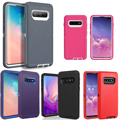 For Samsung Galaxy S10e S10 Plus Note 10 Heavy Duty Rubber Hard Phone Case  Cover