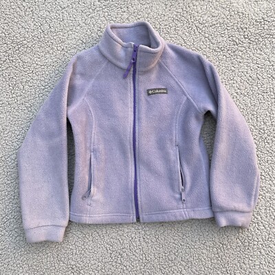 Columbia Toddler Girls Light Purple Fleece Jacket Sz XS (6-6x)