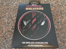 Deadpool & Wolverine Wireless Charging Pad Compatible w iphone or Android New