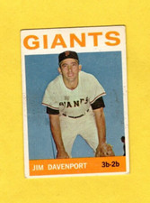 1964 Topps Jim Davenport #82 San Francisco Giants VG- FREE SHIPPING