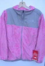The North Face Girls Denali Thermal Fleece Jacket - Ruffle Pink- XL- New