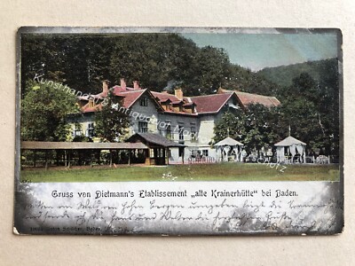 AK Baden Dietmanns Etablissement Alte Krainerhuette AK, 1901 Traiskirchen