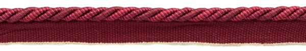 DÉCopro Twisted Rope Kordel Mit Lip, Maroon Red (Color# 71357), 27 Yards-image
