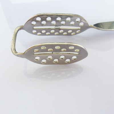 3-in-1 Impronta dentale Vassoio per morso in metallo Protesi Autoclave