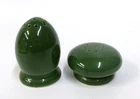 Vintage Red Wing Pottery Green Blossom Time Deco Salt & Pepper Shaker Set