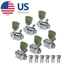 Chrome 3R3L Inline Guitar String Tuning Pegs Tuners Machine Head for LP SH