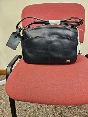 BMI Airlines cabin crew Handbag, Navy with shoulder strap and concealed umbrella