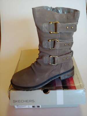 skechers boots womens olive