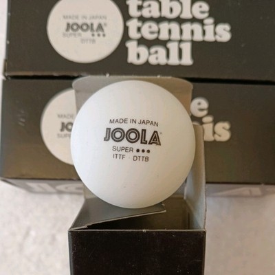12 x JOOLA Tischtennisbälle ~ Premium Tischtennisbälle ~ 4 Boxen mit drei Bällen