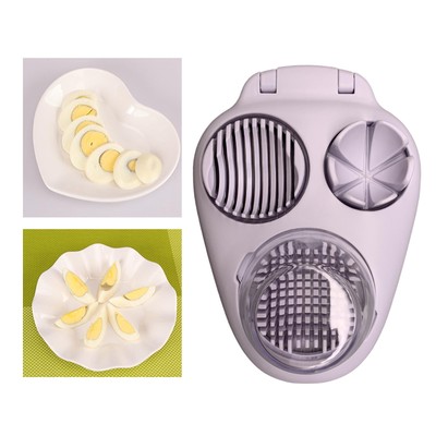 Multi Egg Slicer Compact Flower Edges Egg Cutter für Grape Mushroom Lime