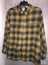 Levi s Big E Mens Long Sleeve Plaid Button Up Shirt