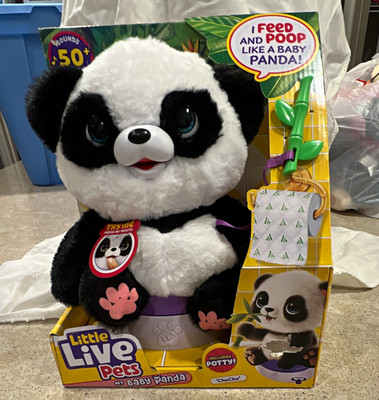 Little Live Pets My Baby Panda ChuChu Interactive Plush Toy (Panda) 2023