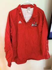 Vintage Adidas Louisville Cardinals 1/4 Snap Windbreaker Jacket - Medium