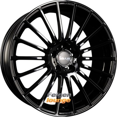 4x AVUS Racing AC-M03 Black 7,5x18 ET48 5x100 Alufelgen 18 Zoll