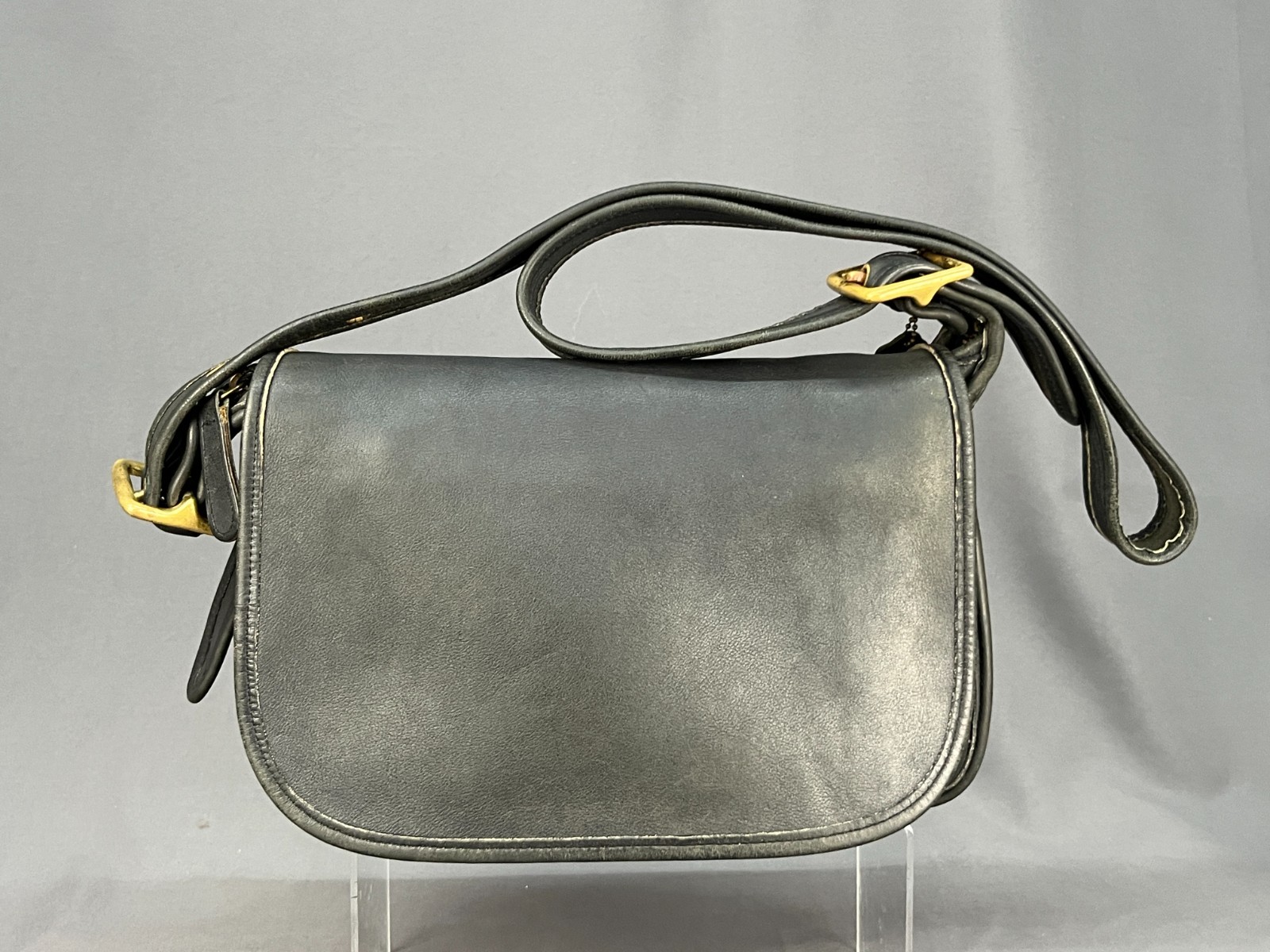 Vtg Coach Patricia's Legacy 9951 Black Leather Purse Shoulder Bag c. 1996 (414)