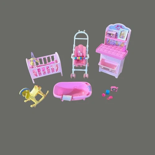 Vintage Barbie Kelly Mattel 1997 My Very Own Nursery Set  With Extras!