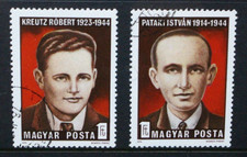 HUNGARY 1974 Hungarian Antifascist Martyrs. Set of 2. Fine USED CTO. SG2925/2926