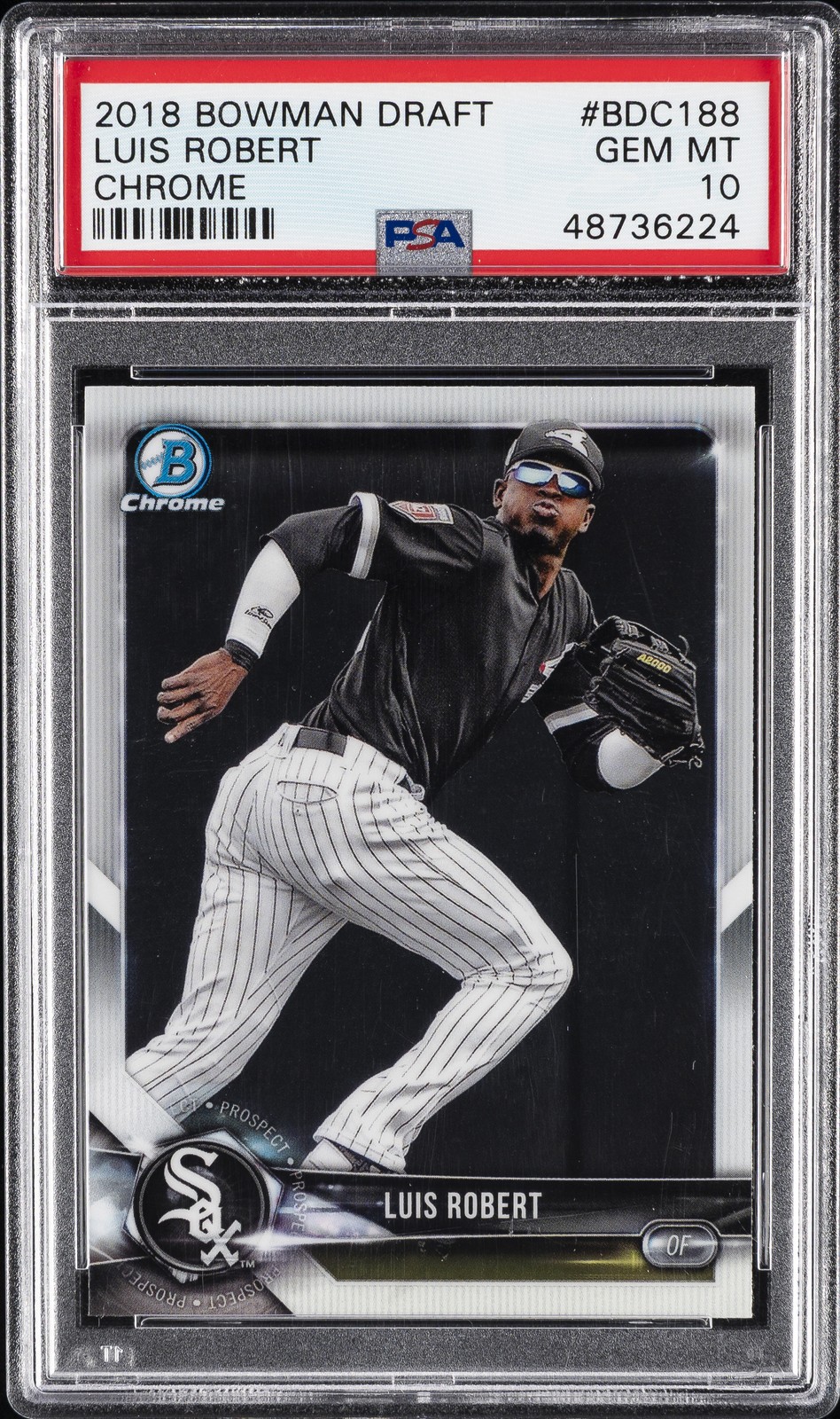 2018 Bowman Draft Chrome #bdc188 Luis Robert PSA 10