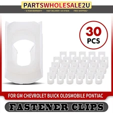 30Pcs Nylon Body Side & Wheel Opening Moulding Fasteners Clips for Chevrolet GM