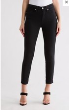 NWT Good American Good Leg Crop Jeans-Black-High Rise-Size 12/31